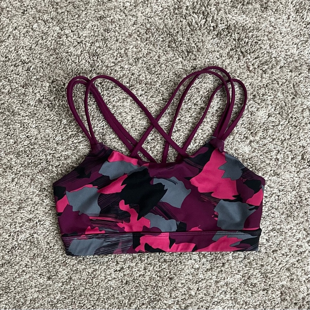 GapFit Pink & Purple Camo Sports Bra